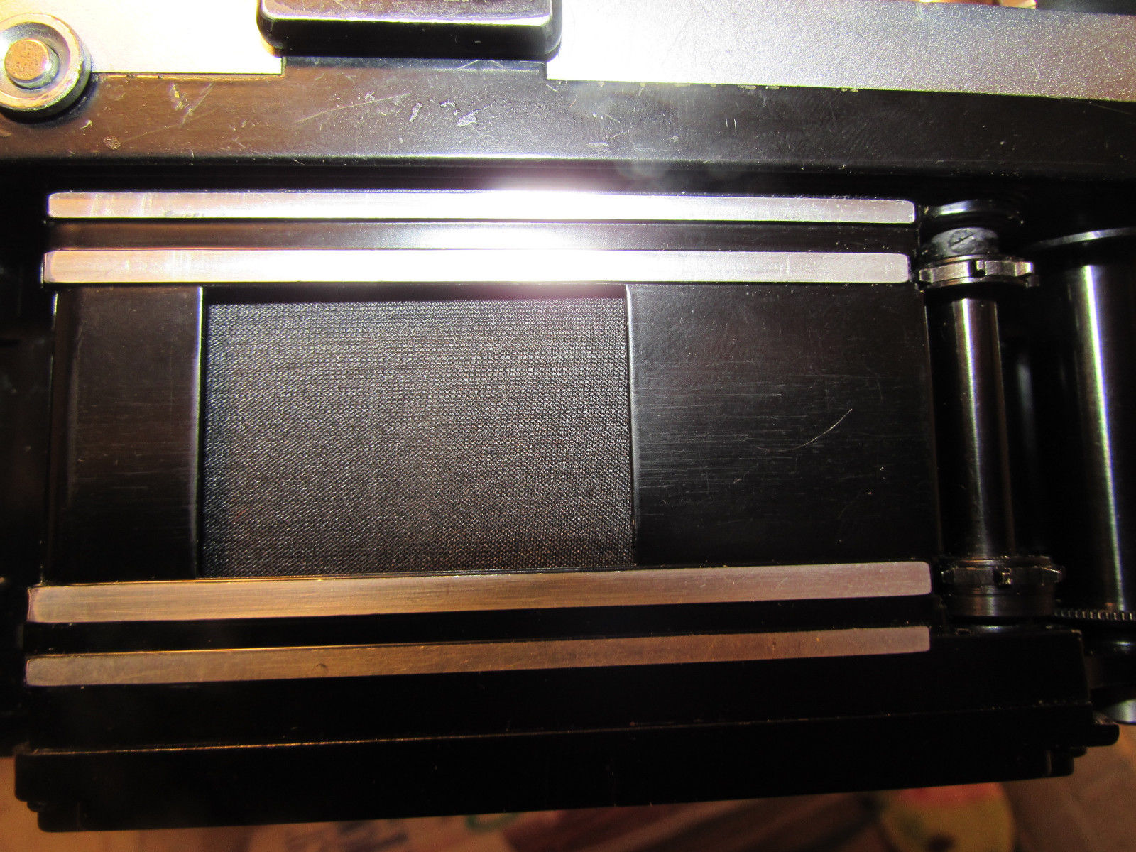 Nikon F camera with cloth shutter curtain